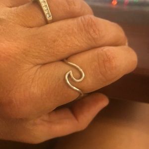 Sterling Silver Wave Ring